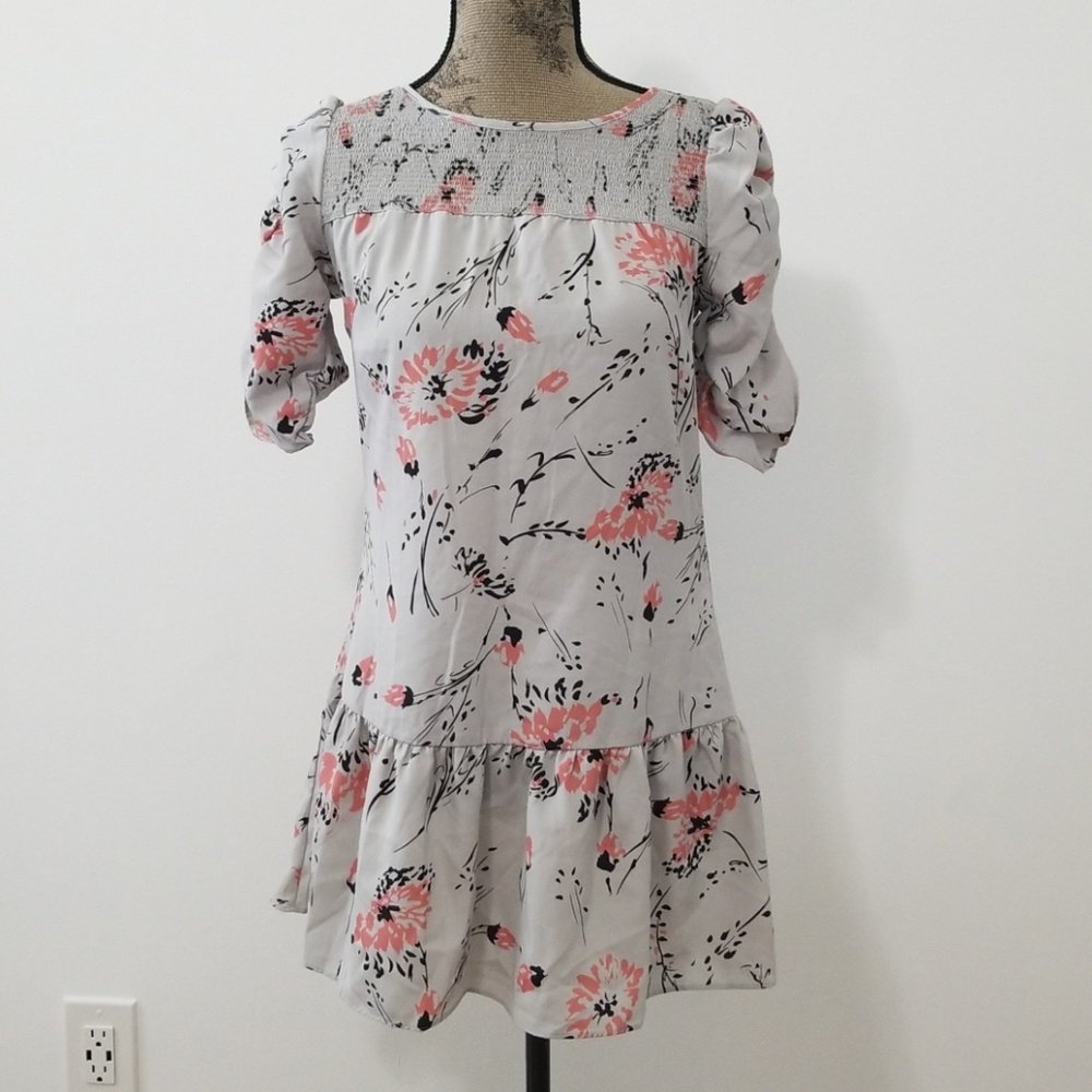 Kimchi Blue grey floral dress